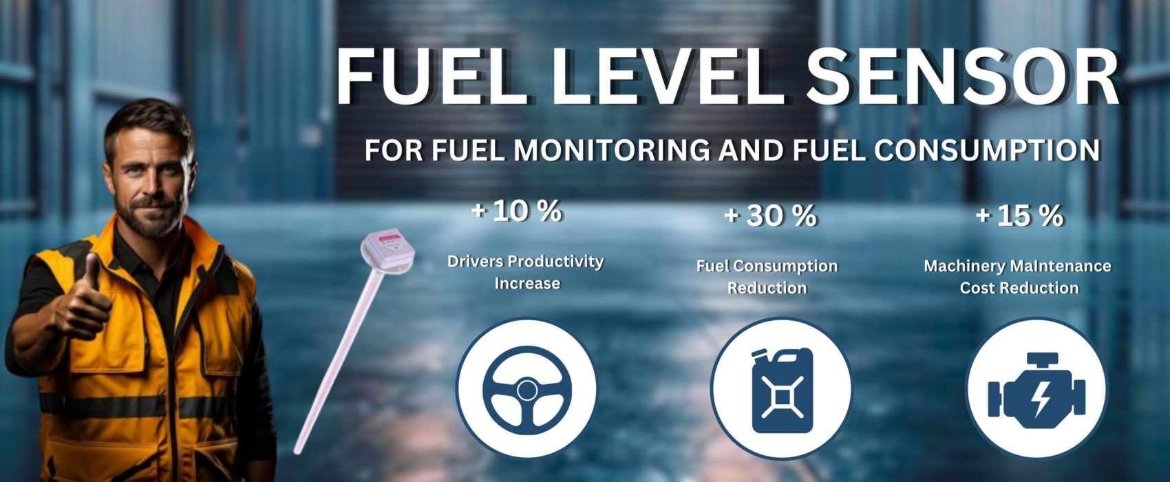 Mercetech fuel level sensor for precise fuel monitoring